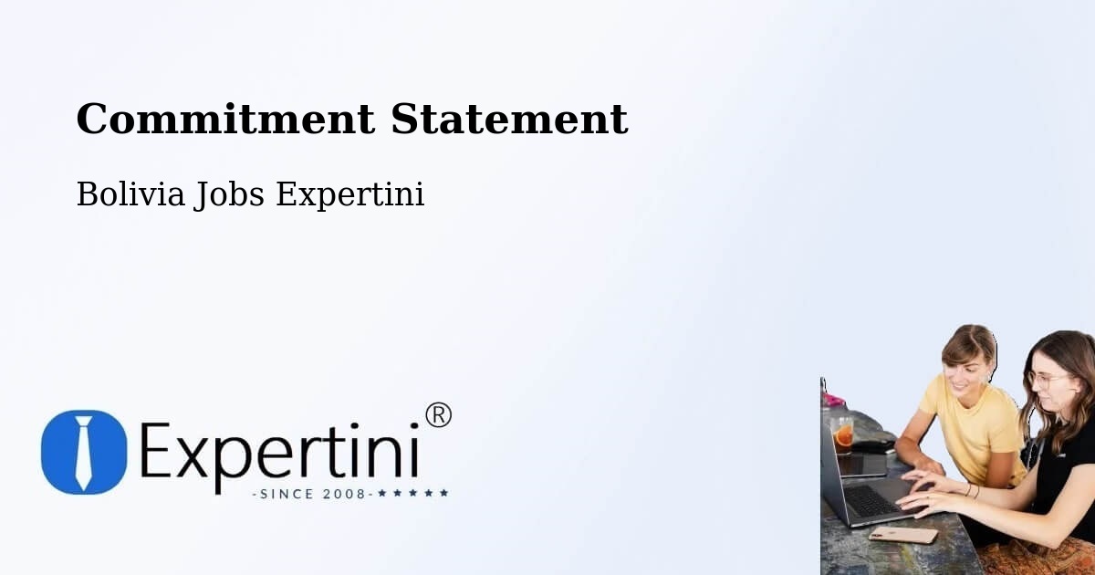 Corporate Commitment – Villa Yapacaní - Bolivia Jobs Expertini